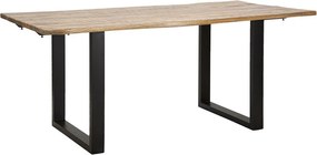 Stół jadalny Edge All. Wymiary: 180X90X77 cm - całkowita długość: 280 cm (drewno mango)