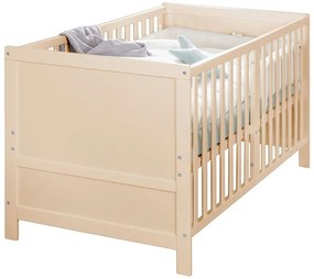 Łóżeczko z regulowaną wysokością w naturalnym kolorze 70x140 cm Easy Sleep – Roba