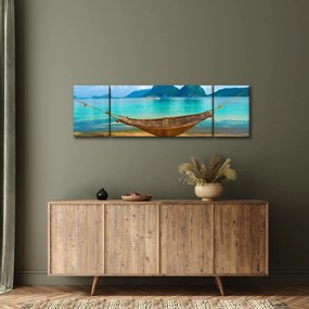 Obraz - Hamak na plaży (170x50 cm)