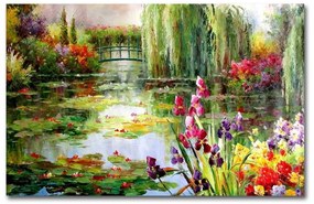 Obraz na płótnie Impressionist Garden, 70x45 cm