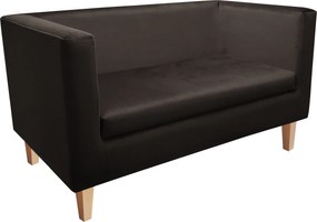 Sofa Monaco : Kolor nogi - Drewno, Kolor tkaniny - VELVET - MG05, Typ tkaniny - Velvet, Wysokość nogi - 20 cm