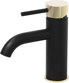 Bateria umywalkowa ANHOLT 15,6 cm czarna/mosiądz