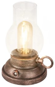 Brilo - ładowalna, ściemnialna lampka stołowa LED do użytku zewnętrznego KANEA LED/1,5W/5V IP44 1200mAh brązowa