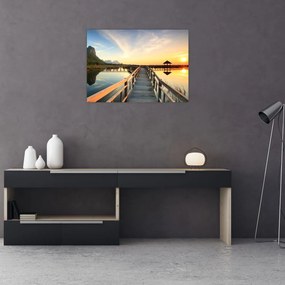 Obraz drewnianego molo (70x50 cm)