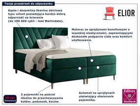 Łóżko kontynentalne w kolorze zielony 5 rozmiarów W6-L16