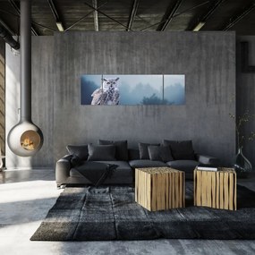 Obraz - Sowa śnieżna (170x50 cm)