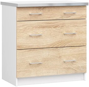 Dolna szafka komoda kuchenna dąb sonoma 80 cm - Napolo 6X