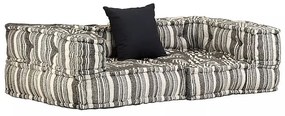 Dwuosobowa sofa modułowa w paski Zeno 3S