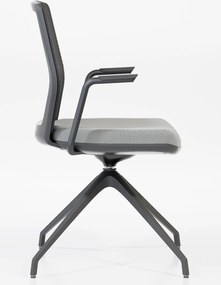 Krzesło do sali konferencyjnej z siatkowym oparciem Start Net S60