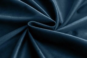 Petrolowa zasłona zaciemniająca VELVET 140x270 cm Zawieszanie: Taśma z wiązaniami