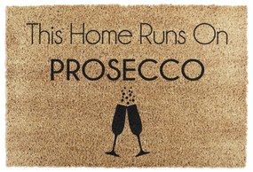 Wycieraczka z włókna kokosowego 40x60 cm This Home Runs On Prosecco – Artsy Doormats