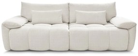 Biała sofa z tkaniny szenilowej 264 cm Ivane – Bobochic Paris