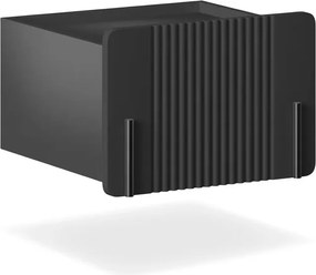 Szafka nocna Malmi 45 cm wisząca z szufladą - czarny mat / czarny