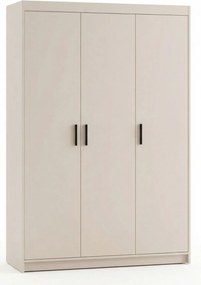 Trzydrzwiowa szafa do przechowywania piaskowy beż S6-H66