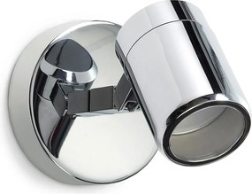 Nowoczesny kinkiet ?azienkowy DOT - do u?ytku wewn?trznego - kolor chrom - stal - 300° - 90° - 3 W - 4000 K - IP44