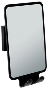 Lustro kosmetyczne z wieszakiem 14x19.5 cm Quadro Black – Wenko