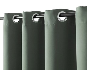 Zasłona OXFORD 140x270 cm, szarozielony Zawieszanie: Taśma z wiązaniami