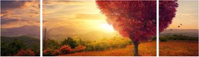 Obraz drzewa w kształcie serca (170x50 cm)