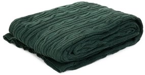 Koc sweterkowy NEW MJOLBY zielony 130x170 cm HOMLA