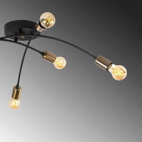 Czarna lampa sufitowa 67x67 cm Banana – Opviq lights