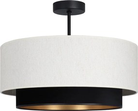 Przysufitowy żyrandol NATIA 1xE27/60W/230V śr. 45 cm biały/czarny