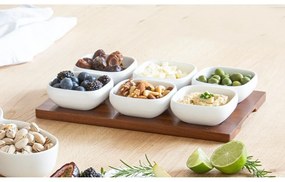 Biały porcelanowy zestaw misek do serwowania 6 szt. Essentials – Ladelle