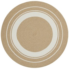 Okrągły dywan odpowiedni na zewnątrz w kolorze naturalnym ø 200 cm – NORTHRUGS