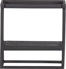 Metalowa półka CASTO 40x40 cm, czarna