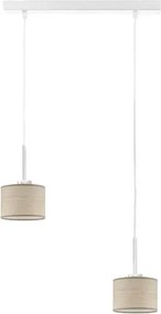 Lampa wisząca fornirowana na białym stelażu - Z7-T79