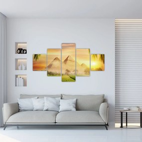 Obraz - Piramidy (125x70 cm)