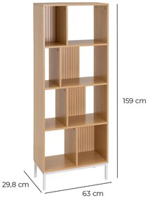 Regał dziecięcy w dekorze dębu 63x159 cm Mid-Lines – Casa Selección