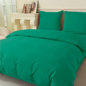 PrzytulneMieszkanie.pl PrzytulneMieszkanie.pl Pościel z mikrofibry LANTA zielona Rozmiar pościeli: 2 szt 70 x 90 cm | 200 x 220 cm