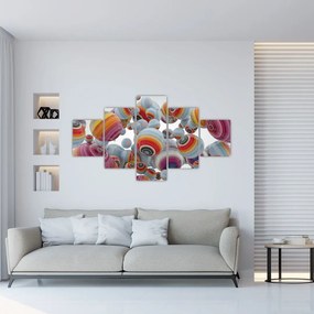 Obraz malowanych kulek (125x70 cm)
