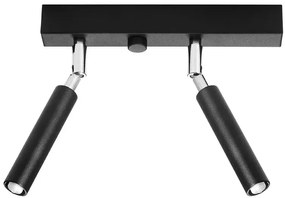 Czarny plafon reflektor EX668 F6-W06