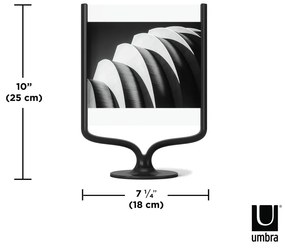 Czarna metalowa ramka stojąca 18x25 cm Wishbone – Umbra