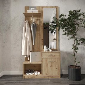 Garderoba do przedpokoju dąb artisan -  Standi