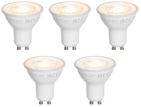 Zestaw 5 przezroczystych żarówek LED GU10 50mm 7,5W 800 lm 3000K