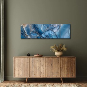 Obraz - Niebieski zróżnicowany marmur (170x50 cm)