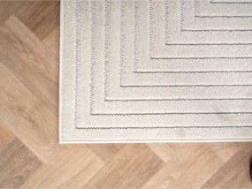 Dywan uniwersalny Nova 3D Geometria kremowy koło 160 cm x 160 cm
