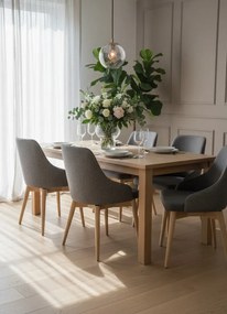 Szare tapicerowane welurowe krzesło obrotowe M7-N90