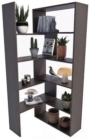 Narożny modułowy regał otwarty wenge E2-S20