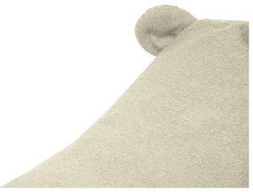 Jasnoszary dziecięcy worek do siedzenia z materiału bouclé Snug 80 Bear – SLOWDOWN