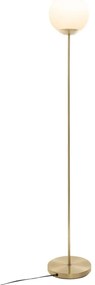 Lampa stojąca z okrągłym kloszem, metalowa, 134 cm