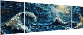 Obraz - Malowanie nieba i morza (170x50 cm)