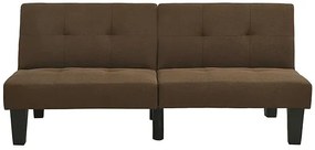 Rozkładana brązowa sofa - Iluna 3X