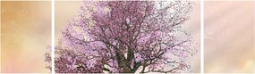 Obraz kwitnącego drzewa na szczycie wzgórza (170x50 cm)