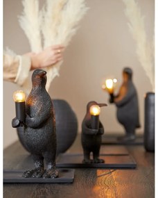 Czarna lampa stołowa (wysokość 34 cm) Penguin – Light &amp; Living