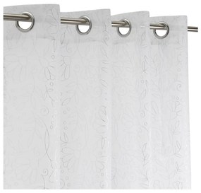 Firanka w biało-srebrnym kolorze 140x260 cm Pucka – Casa Selección