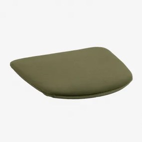 Poduszka 31x31 Cm Na Krzesło Tapicerowane Lix Aksamitny Verde Caqui - Sklum