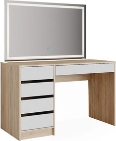 Stół Madalitional biały/sonoma 120x55x75 sherry